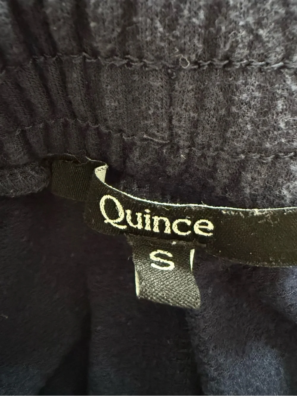 Quince Joggers Navy Tencel Modal Casual Drawstring Sweatpants Sz Small